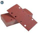 Abrasive Hook and Loop Sanding Punched Sheets for 1/3 Sanders Options 93x 185mm