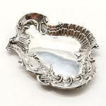 Antique Art Nouveau Sterling Silver Repoussé pin dish tray By Walker & Hall 1904