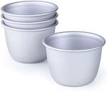 10 Pack Pudding Moulds,Mini Pudding Basins Aluminium Baking Cups Non stick 0.15L