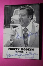 Montague Modlyn OBE (British Journalist - Thames TV) Signed Card