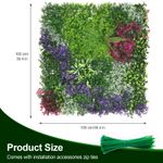 Artificial Green Living Wall Hedge Plant Panel In / Outdoor UV Stable 100x100cm
