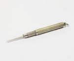 Vintage Sterling Silver Propelling Toothpick With Engine Turned Decoration