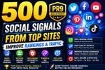 500 PR9 Social Signals from Top Site – Improve Rankings & Traffic
