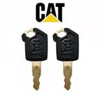 2pcs Fit Caterpillar Cat 5p8500 Excavator Loader Bulldozer Truck Ignition Key