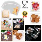 Self Seal Clear Cellophane Bags Small Medium for Sweet Treats Crafts Art Cards