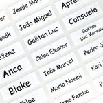 IRON On Name Labels For Clothes Personalized School Uniform Care Home Tapes TAGs