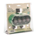 Deluxe Twin Outlet Electric Automatic Electronic Garden Watering Timer Clock Tap