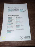 Lewis Hamilton Signed 2023 Mercedes F1 Photo Card Formula 1