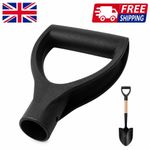 Black Plastic Shovel Replacement D-Grip Spade Handle BEST F6X2 Garden UK