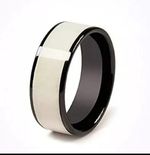 CNICK Smart Ceramic Payment Ring Size R (UK), 9 (US), Snow, Suits Most Teslas