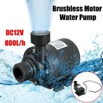 DC High Pressure 800L/H Brushless Submersible Water Pumps Automatic Self-priming