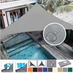 Garden Shade Sail Canopy with Ropes UV Block Patio Sunshade Awnings Sun Shelter