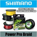 Shimano Power Pro Braid Braid Braided line Cod Bass Wrasse Pike Lure Sea Fishing