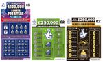 3x Fake Winning Lottery Scratch Cards Prank, Funny Joke Gag Gift for Friends