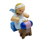 Wendt & Kühn - Marguerite Angel with Bobbin Bag 634/70/35 - Rarity - NEW & ORIGINAL PACKAGING