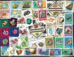 Gemstones & Minerals Stamps (a few fossils)50 All different collection 16/1/26