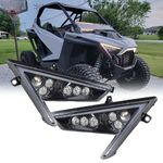 LED Headlights w/ Turn DRLs For Polaris RZR PRO XP 2020-2024 2414538, 2414539