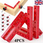 4 Pack 90 Degree Positioning Squares Right Angle Clamps for Woodworking Cabinet