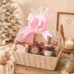 Wicker Gift Hamper Basket Kit with Shredded Paper, Make Your Own Gift Hamper