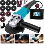 Heavy Duty 2500W Electric Angle Grinder 125mm Corded Cutting Grinding 230V 5"