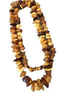Amazing Long Baltic Amber Necklace – Natural Amber Beaded Statement Jewelry