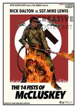 Rick Dalton Poster | The 14 Fists of McCluskey Poster | Movie Poster Print