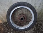 Velocette Cottonreel Rear Hub With Dunlop Wm2 2 1/2×16 Alloy Wheel