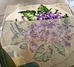 1975 READICUT LARGE CIRCULAR RUG KIT PART WORKED
