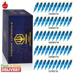 Poseidon 50Pcs Tattoo Cartridge Needles Assorted Mixed Size round Liner Shader M