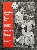 England U21 v Turkey U21 - 15 October 1985
