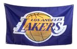 LOS ANGELES LAKERS BASKETBALL FLAG 5x3FT FREE UK 48HR POST