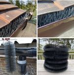 Gutter Brush Black Leaf Guard Gutters Moss Protection Debris Filter