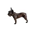 Bronze French Bulldog Figure Sculpture Well Carved And Detailed Austrian Vintage
