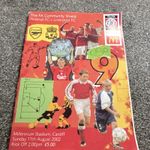 FA Community Shield Official Matchday Programme Arsenal v Liverpool 11 Aug 2002