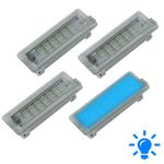 4xBLUE LED lamps Door Card Interior welcome courtesy puddle for Discovery 5 L462