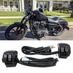 For Harley Sportster Dyna Motorcycle 1" Handlebar Control Switch Wiring Harness