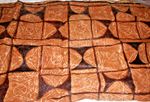 VINTAGE TAPAS CLOTH HANDMADE FROM TREE BARK SOLOMON ISLANDS 42 X 32 INCH