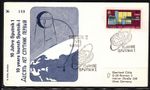 Sputnik 1 special postmark GDR 10 years Sputnik, Berlin 04.10.67
