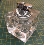 Vintage 1970s Penguin Ice Cube  Glass Retro Penguin Table Lighter LT23281-SP