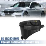 Coolant Radiator Reservoir Tank 17138610656 with Cap and Sensor for BMW 530e