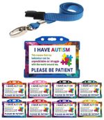 Autism Lanyard I Have Autism Card Badge Hidden Disability Badge Free Delivery
