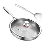 2025 German Pure Titanium steel Kitchen Pans 26/28/30Cm Non-Stick Frying Pan