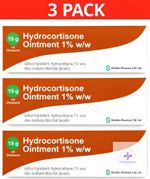 3 x Hydrocortisone Ointment 15g - Swelling Itching Skin Rash Bites ( Not Cream)-