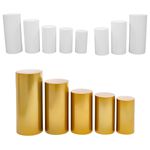 5/3X Metal Plinth Cylinder Dessert Cake Pedestal Wedding Flower Display Stand UK