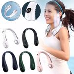 Neck Fan Hands Free Bladeless Cooling Fans USB Rechargeable Portable Hanging UK