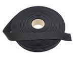 25mm / 1" Black Soft Binding (Bias Tape) - UK Manufactured