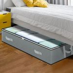 2pcs Under Bed Storage Box Dustproof Fabric Organizer with Handles - NEW