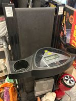 HOMCOM Folding Electric Treadmill LCD Display Console Cup Holders Black