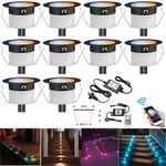 45mm LED Deck/decking Lights Multicolour RGBW+IC Colour Changing Kitchen Plinth