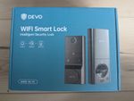 DEVO G2 Keypad Deadbolt Lock Black Modern Fingerprint Smart Lock